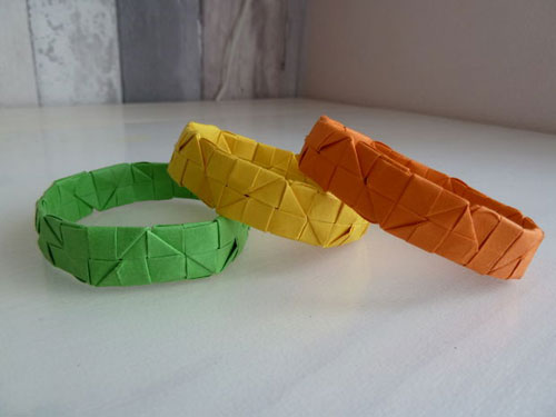 Βραχιόλι Origami από πλατείες
