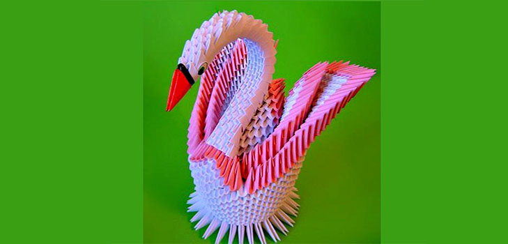 Πώς να κάνει ένα origami κύκνο από τις ενότητες - βήμα προς βήμα οδηγίες με φωτογραφίες και βίντεο