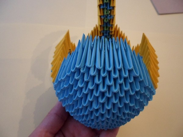Πώς να κάνει ένα origami κύκνο από τις ενότητες - βήμα προς βήμα οδηγίες με φωτογραφίες και βίντεο