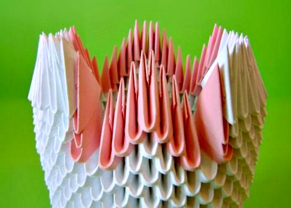 Πώς να κάνει ένα origami κύκνο από τις ενότητες - βήμα προς βήμα οδηγίες με φωτογραφίες και βίντεο