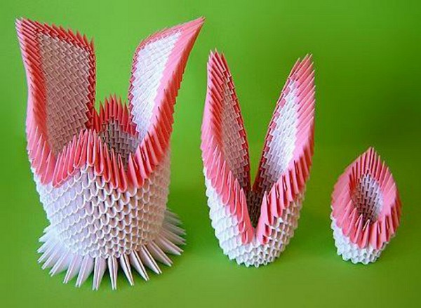 Πώς να κάνει ένα origami κύκνο από τις ενότητες - βήμα προς βήμα οδηγίες με φωτογραφίες και βίντεο