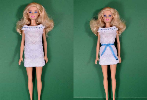 Φορέματα για τα χέρια της Barbie - μοτίβα και σχέδια