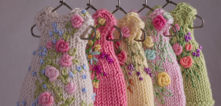 Φορέματα για τα χέρια της Barbie - μοτίβα και σχέδια