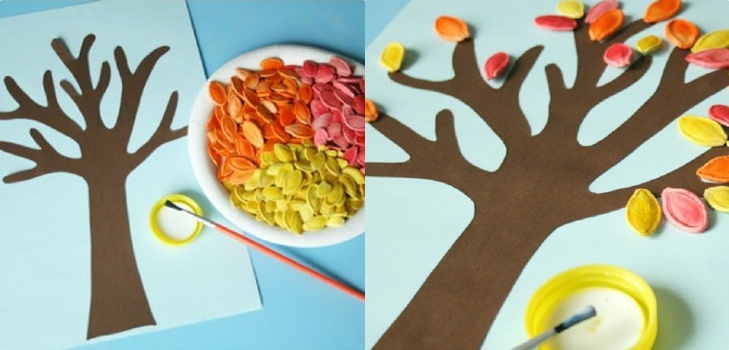 Crafts "Δώρα του Φθινοπώρου" με δικά τους χέρια από φυσικά υλικά για νηπιαγωγείο και σχολείο