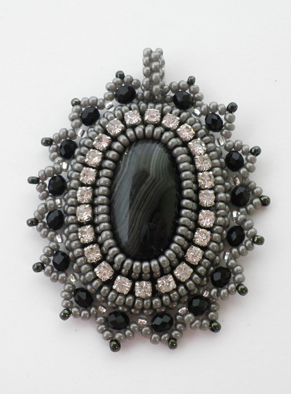Beaded κρεμαστό κόσμημα, master class με φωτογραφία