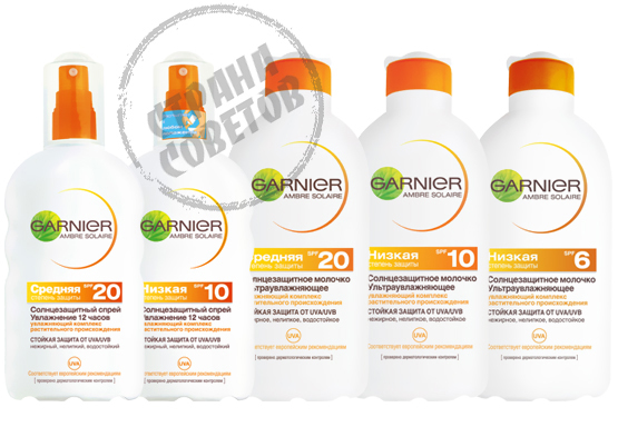 GARNIER Κλασικό γάμμα Ambre Solaire GARNIER Κλασικό γάμμα Ambre Solaire
