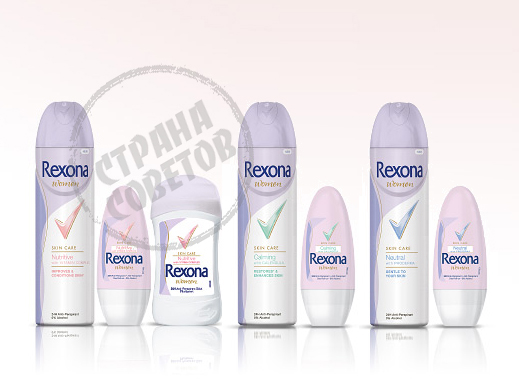 Rexona Περιποίηση του δέρματος Rexona Περιποίηση του δέρματος