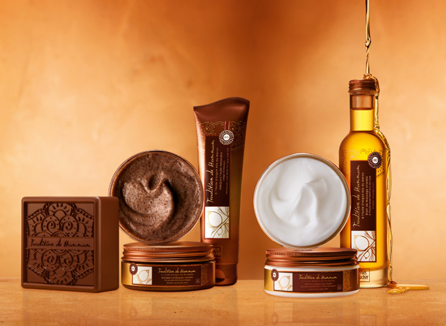 Yves Rocher TRADITION DE HAMMAM σαπούνι, έκπλυση, μάσκα, βάλσαμο, ελιξίριο
