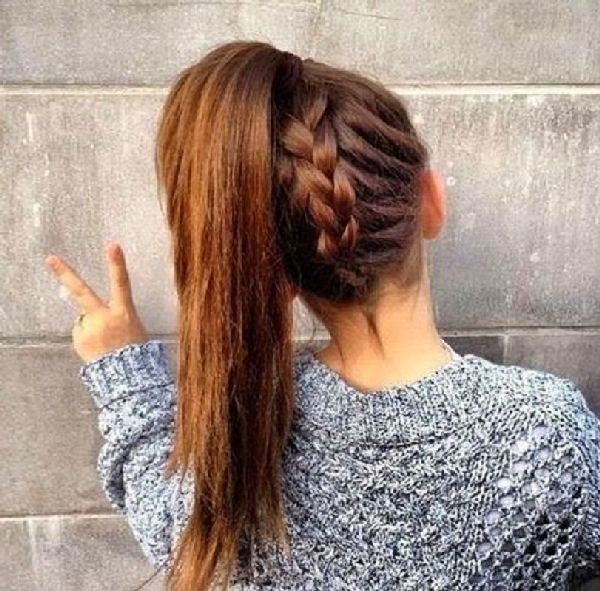 Hairstyle για το Νέο Έτος του Firecracker από τα χέρια του - ιδέες μόδας για μικρές, μεσαίες, μακριά μαλλιά, φωτογραφία