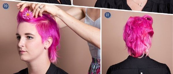 Hairstyle για το Νέο Έτος του Firecracker από τα χέρια του - ιδέες μόδας για μικρές, μεσαίες, μακριά μαλλιά, φωτογραφία