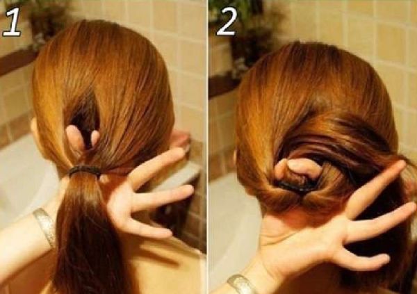 Hairstyle για το Νέο Έτος του Firecracker από τα χέρια του - ιδέες μόδας για μικρές, μεσαίες, μακριά μαλλιά, φωτογραφία