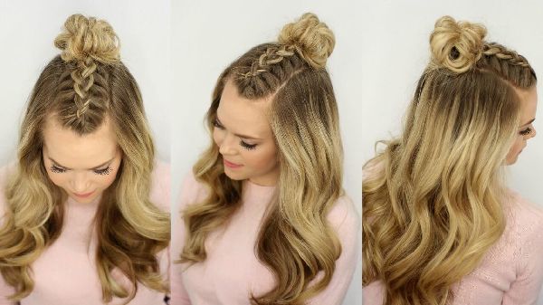 Hairstyle για το Νέο Έτος του Firecracker από τα χέρια του - ιδέες μόδας για μικρές, μεσαίες, μακριά μαλλιά, φωτογραφία