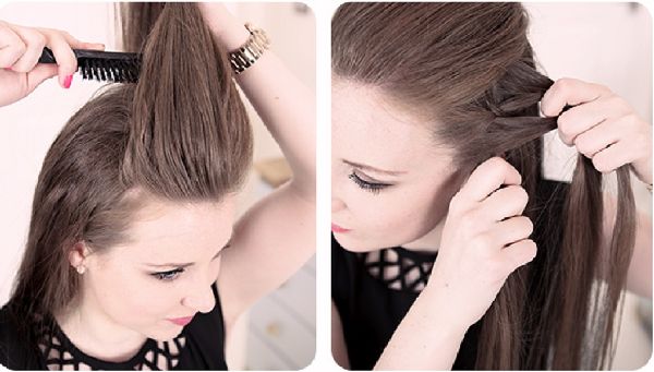 Hairstyle για το Νέο Έτος του Firecracker από τα χέρια του - ιδέες μόδας για μικρές, μεσαίες, μακριά μαλλιά, φωτογραφία