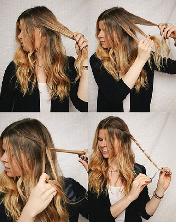 Hairstyle για το Νέο Έτος του Firecracker από τα χέρια του - ιδέες μόδας για μικρές, μεσαίες, μακριά μαλλιά, φωτογραφία