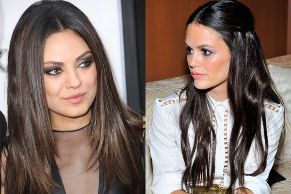 Hairstyles στο χορό: μακριά μαλλιά