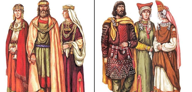 Αρχαία ρούχα της Ρωσίας