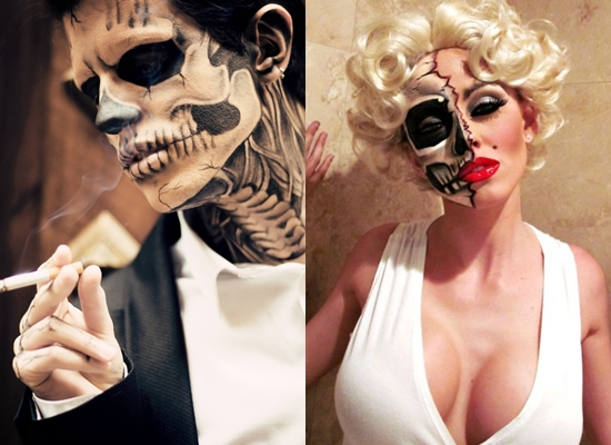 Πώς να ζωγραφίσει ένα πρόσωπο στο Halloween στο σπίτι, φωτογραφία