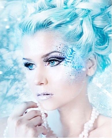 Μακιγιάζ Snow Maiden στο νέο έτος: πώς να σχεδιάσετε, φωτογραφία