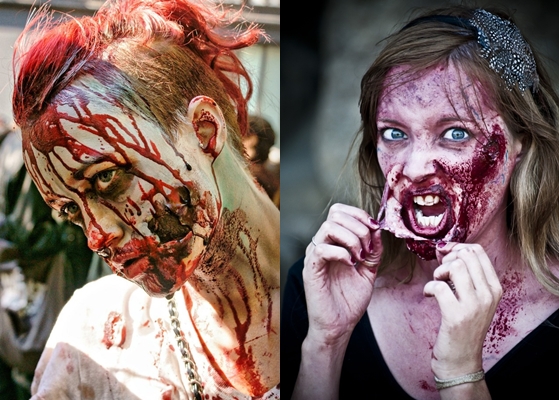 Zombie Makeover για Απόκριες: φωτογραφία, βίντεο πώς να φτιάξετε τα χέρια σας