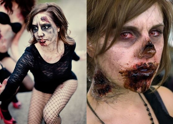 Zombie Makeover για Απόκριες: φωτογραφία, βίντεο πώς να φτιάξετε τα χέρια σας