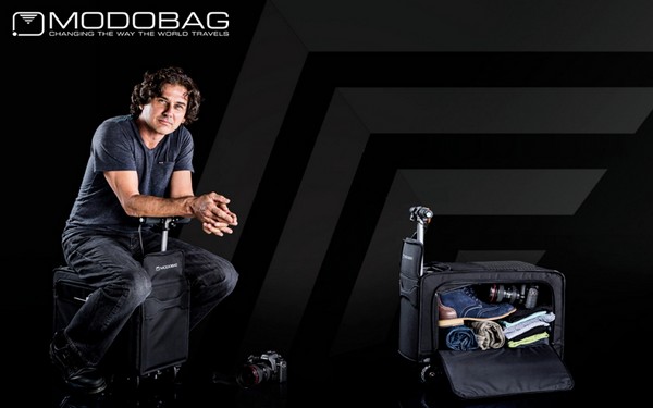 Modobag για ζωντανή διαδρομή: η πρώτη βαλίτσα με μοτέρ