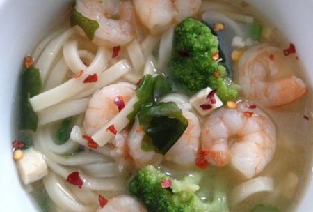 Miso σούπα με γαρίδες