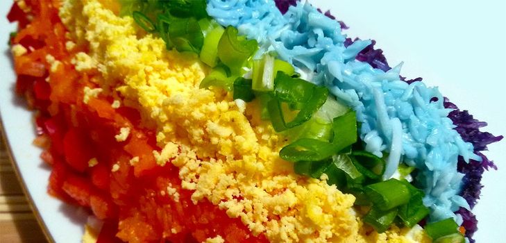Σαλάτα Rainbow Συνταγή